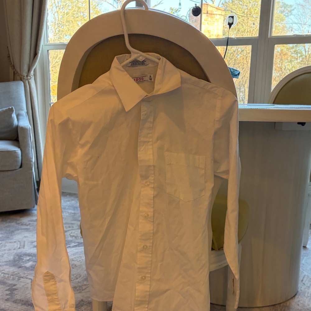 Izod White Kids Dress Shirt
